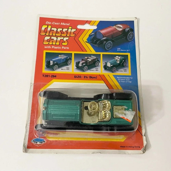 Vintage Tins Toys Diecase Metal Classic Cars with Plastic Parts Mercedes 1903 - Picture 15 of 16